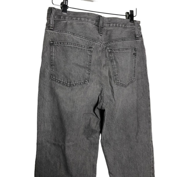 Madewell The Dadjean Lockside Wash Black Denim Jeans Grey - Picture 7 of 9